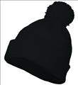 CIA - black beanie with pom