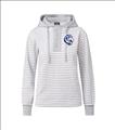* NEW ITEM * - Ladies Henley Stripe Sweatshirt